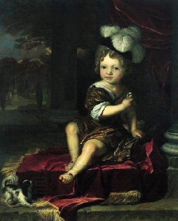 Carel de Moor Portrait of a child with a tit oil painting picture